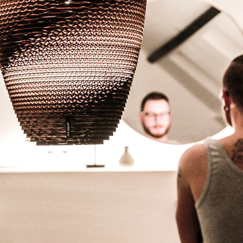 Think Paper Baggy Cardboard Pendant