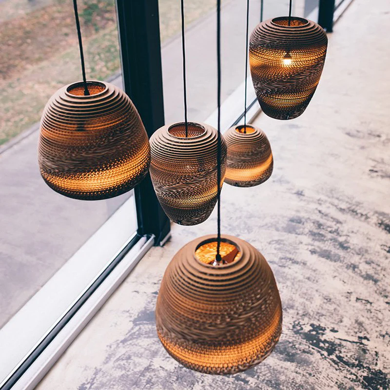 Think Paper Baggy Cardboard Pendant