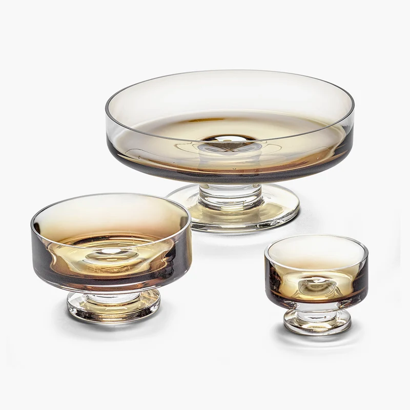 Serax Zuma Small Low Bowl on Foot - Set of 4