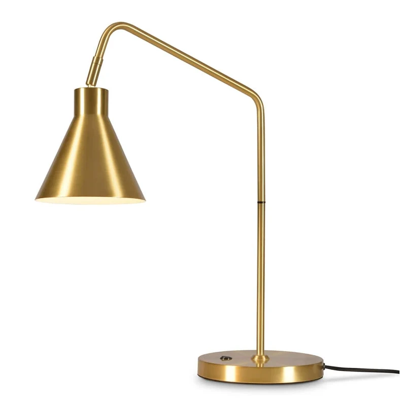 Lampe A Poser Metal Dore