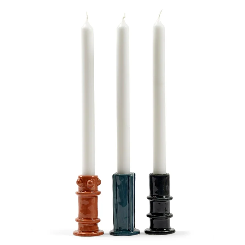 Serax Molly Glazed Candle Holder - Set of 3
