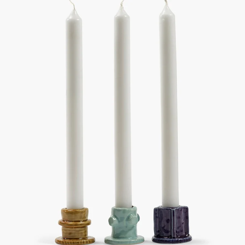 Serax Molly Glazed Candle Holder - Set of 3