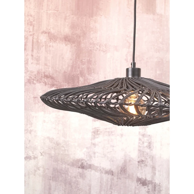 Suspension Lampe Rotin
