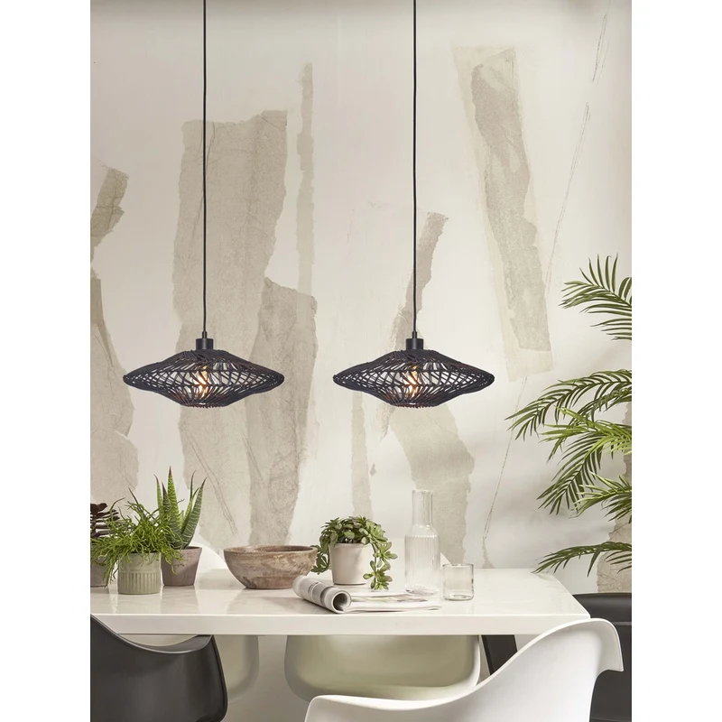 Lampe Rotin Suspension