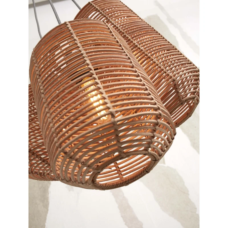 Suspension Rotin Salon