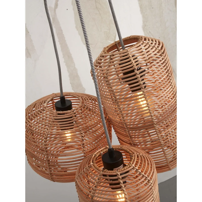 Suspension Rotin Salon