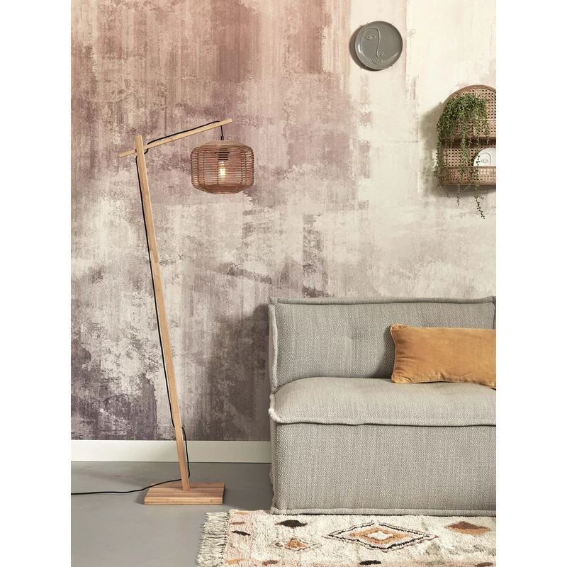Lampe De Sol En Rotin