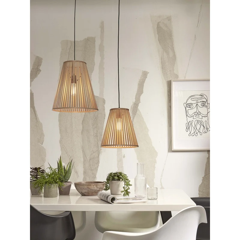 Luminaire Suspension En Bambou