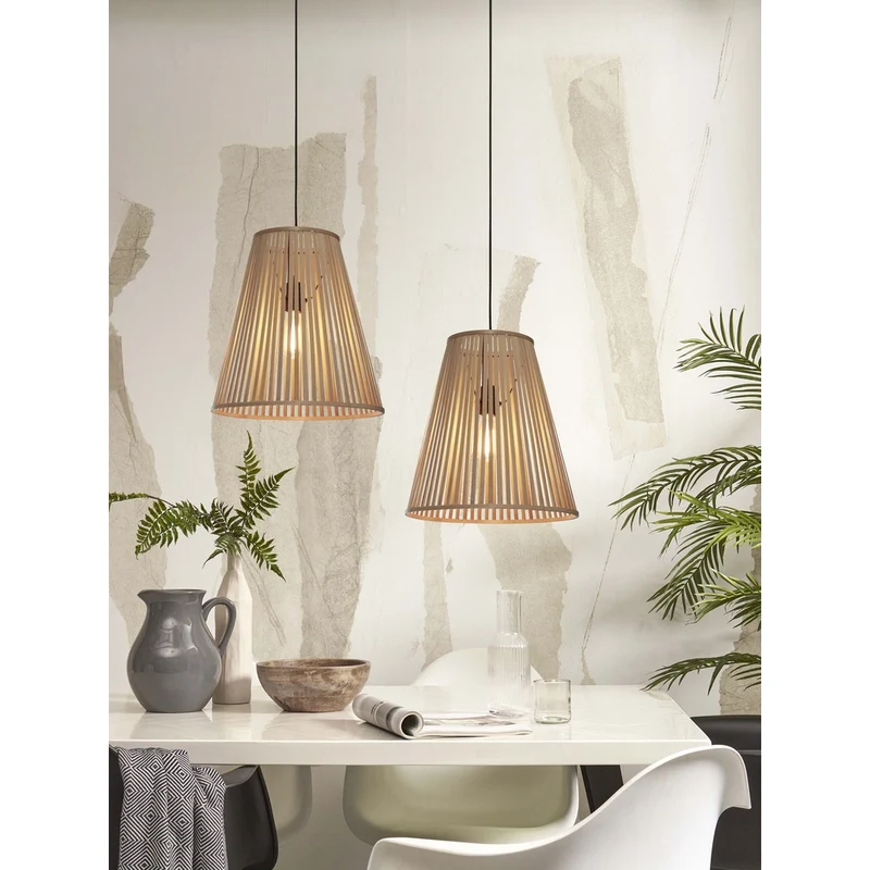 Luminaire Suspension En Bambou
