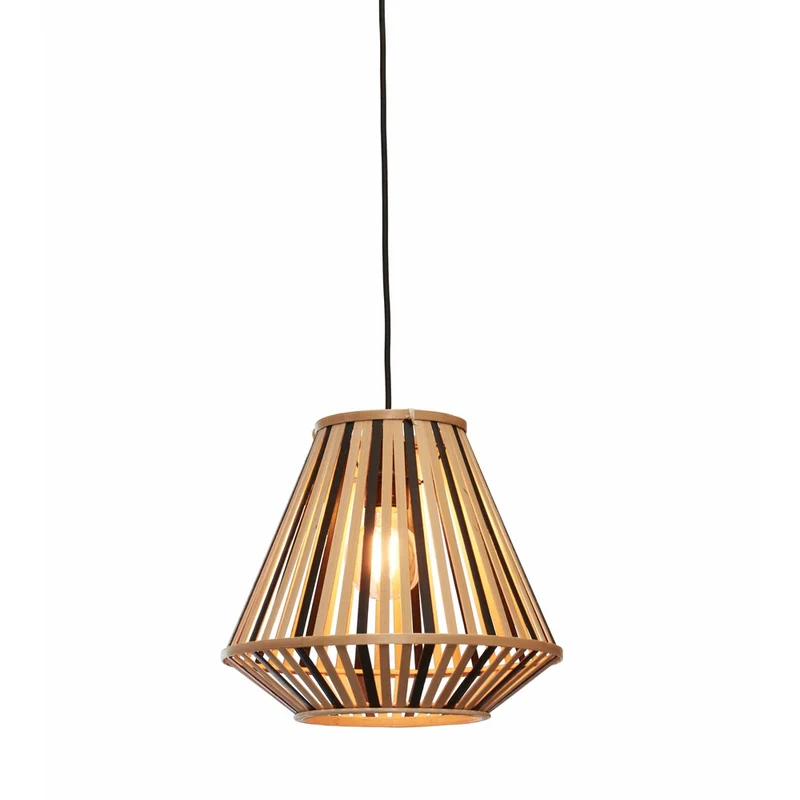 Suspension Bambou Et Noir