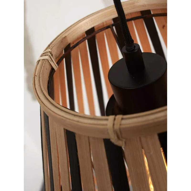 Suspension Bambou Et Noir