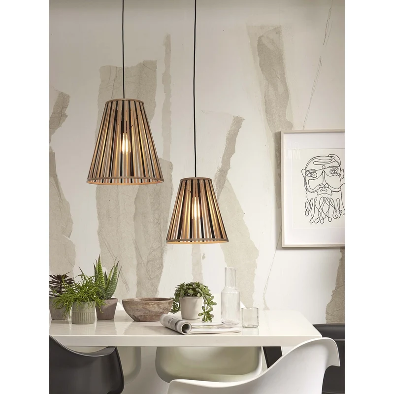 Suspension Luminaire Rotin Bambou