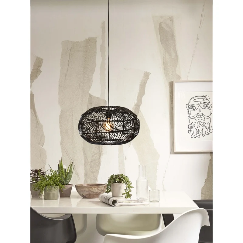 Suspension Luminaire Osier Rotin Bambou