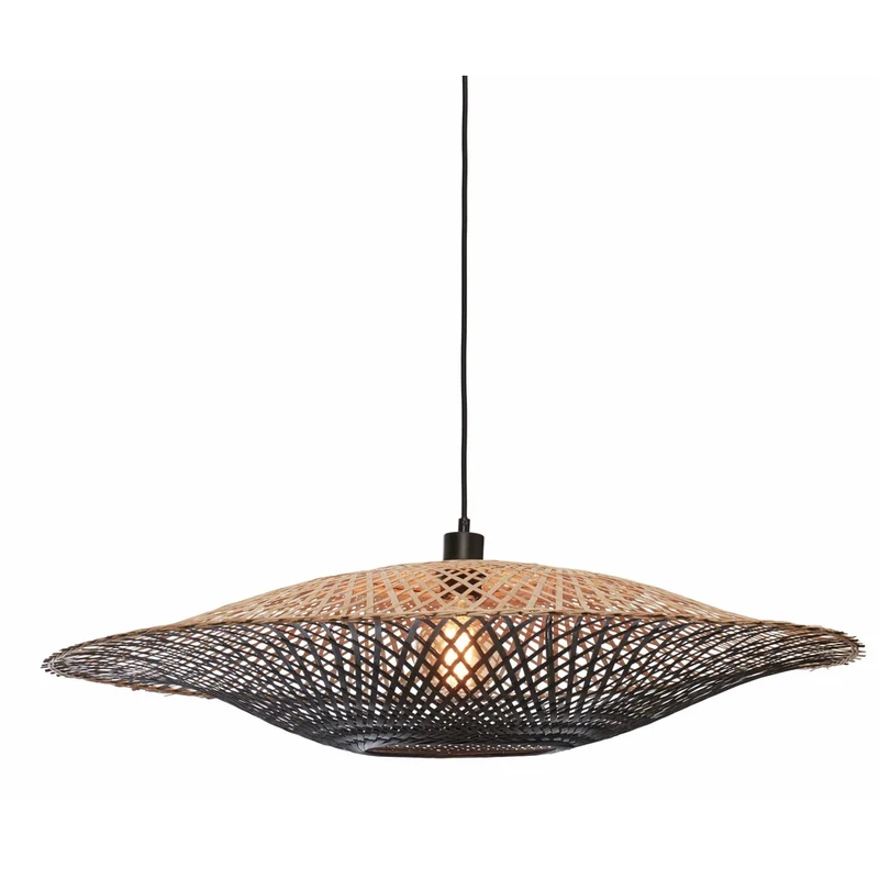 Suspension Luminaire Rotin Bambou