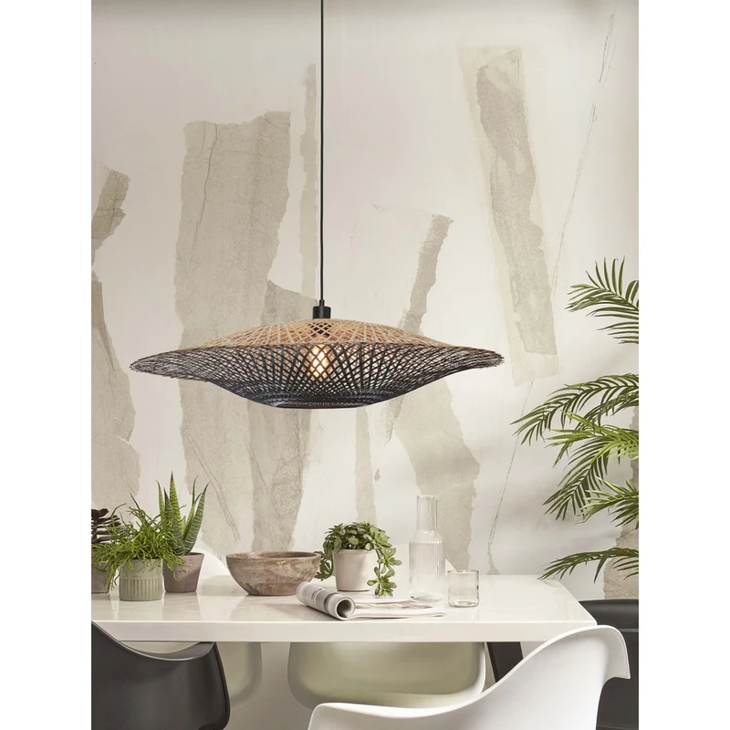 Suspension Luminaire Rotin Bambou