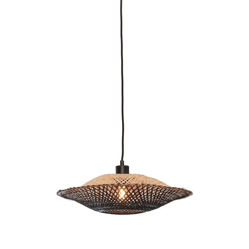 Luminaire Osier Rotin Bambou