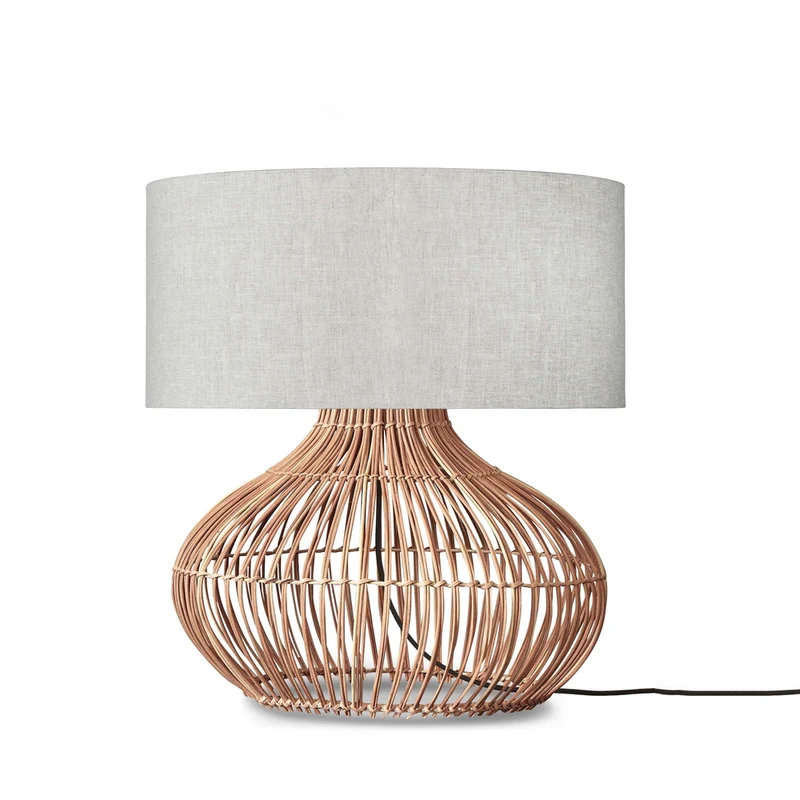 Lampe Salon Rotin