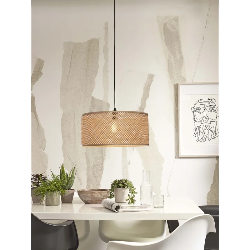Luminaire Osier Rotin Bambou