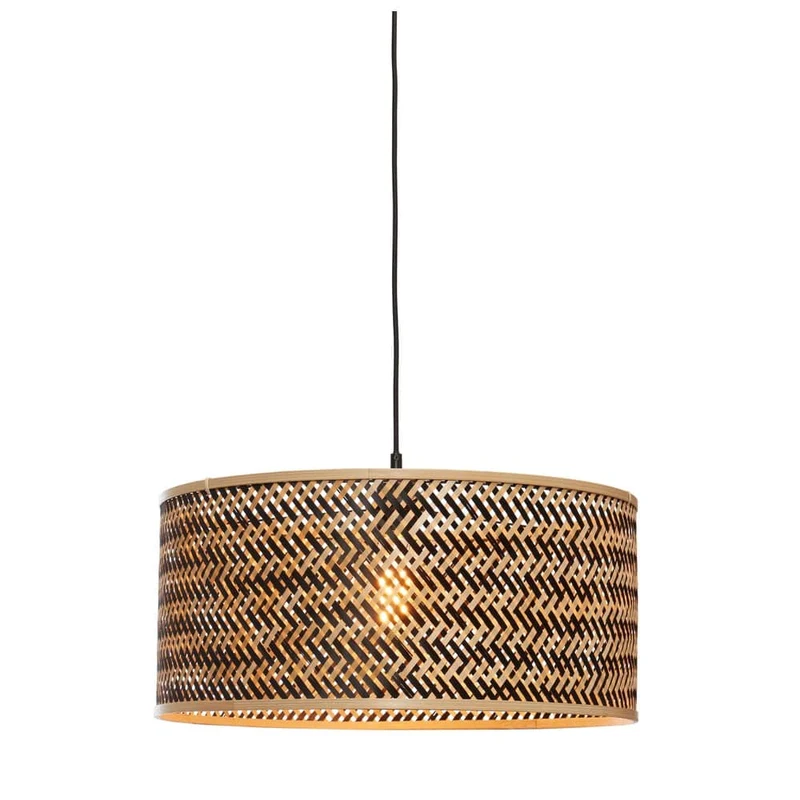 Suspension Luminaire Rotin Bambou
