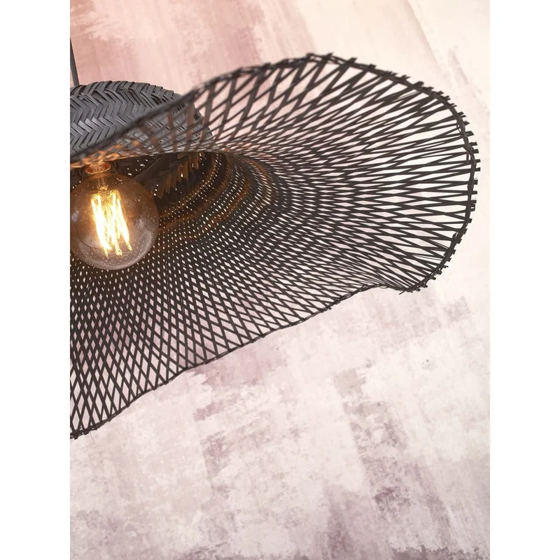 Lampe Sur Pied Noir Industriel