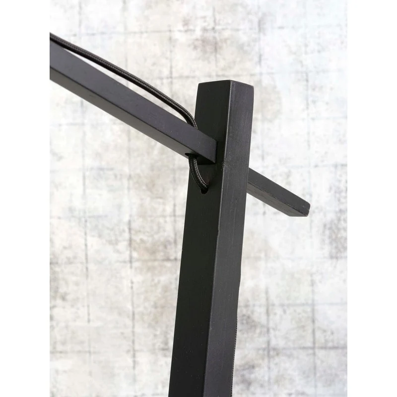 Lampe Sur Pied Noir Industriel