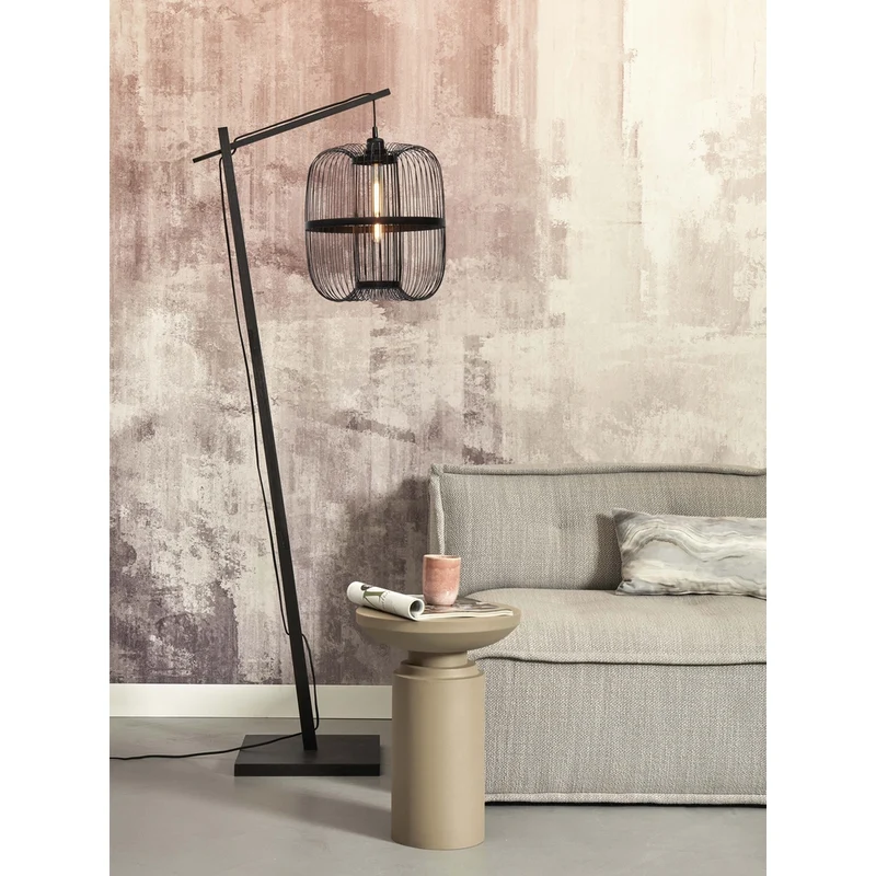 Lampe Sur Pied Noir Mat