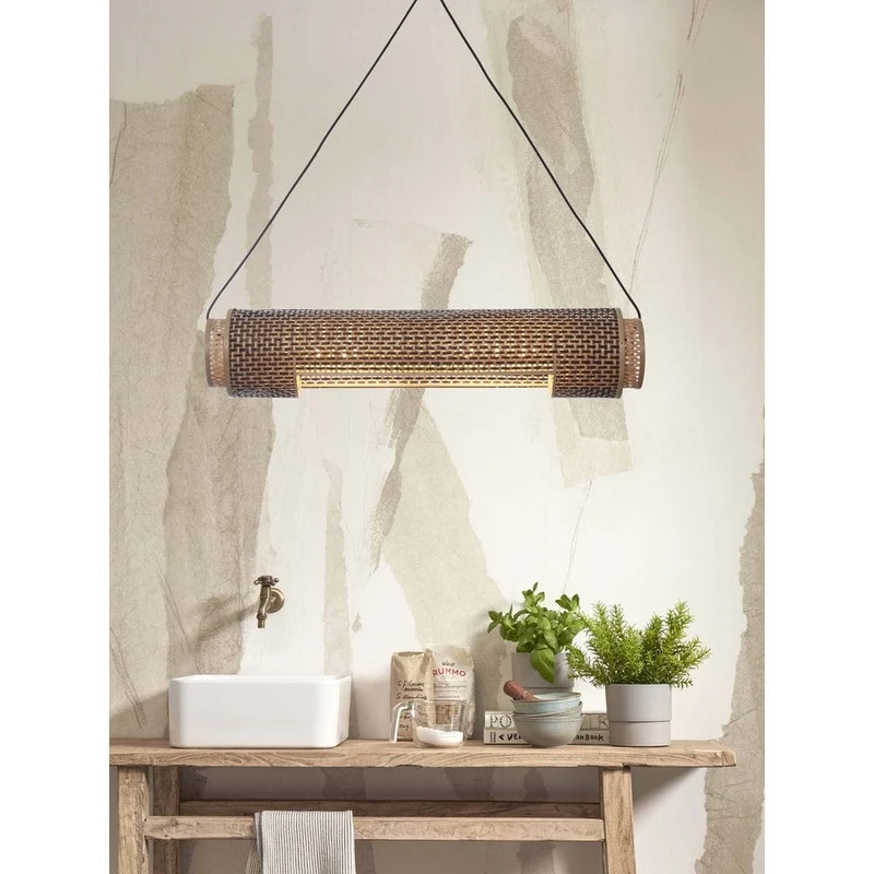 Luminaire Suspendu Rotin Bambou