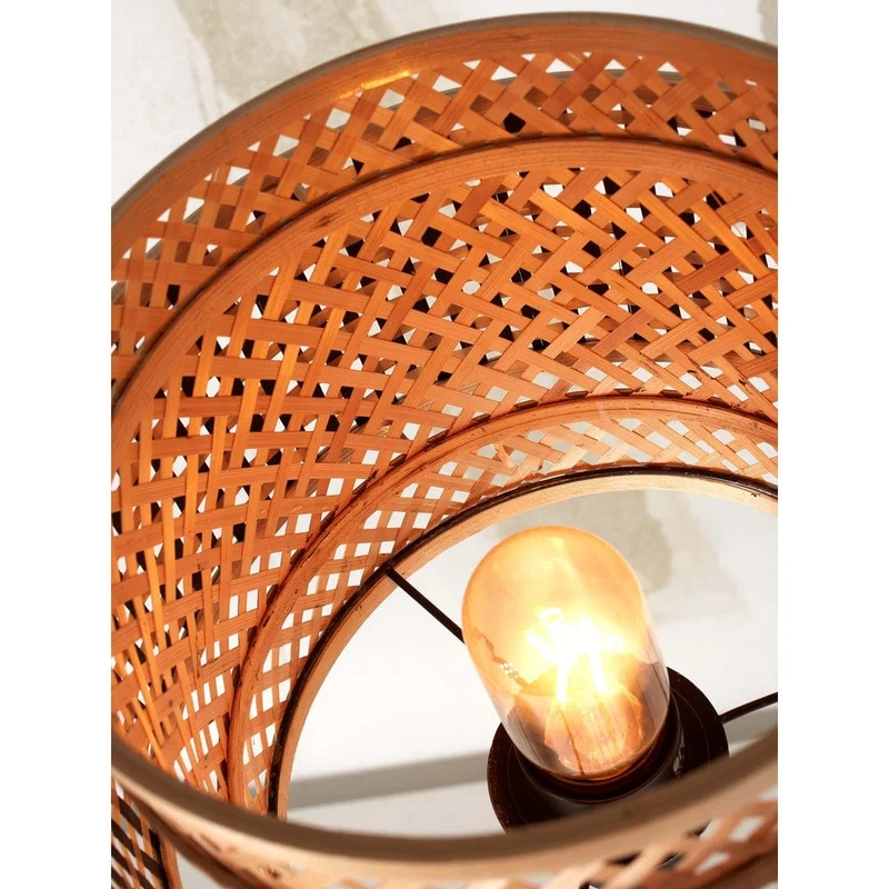 Lampe En Bambou Sur Pied