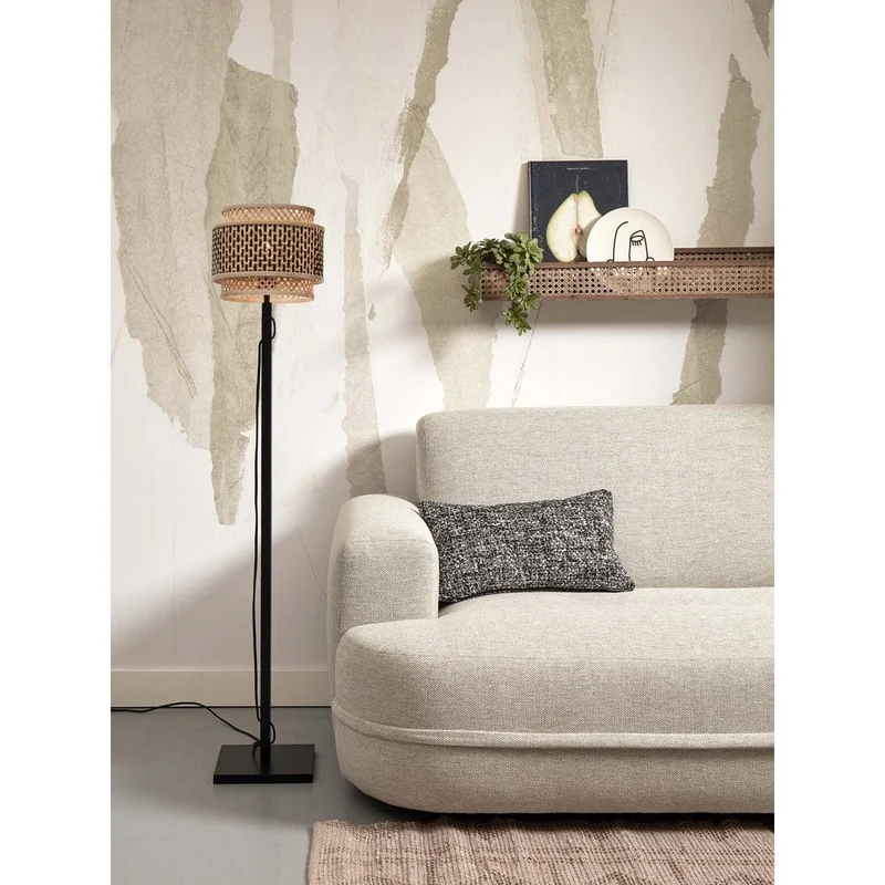 Lampe En Bambou Sur Pied