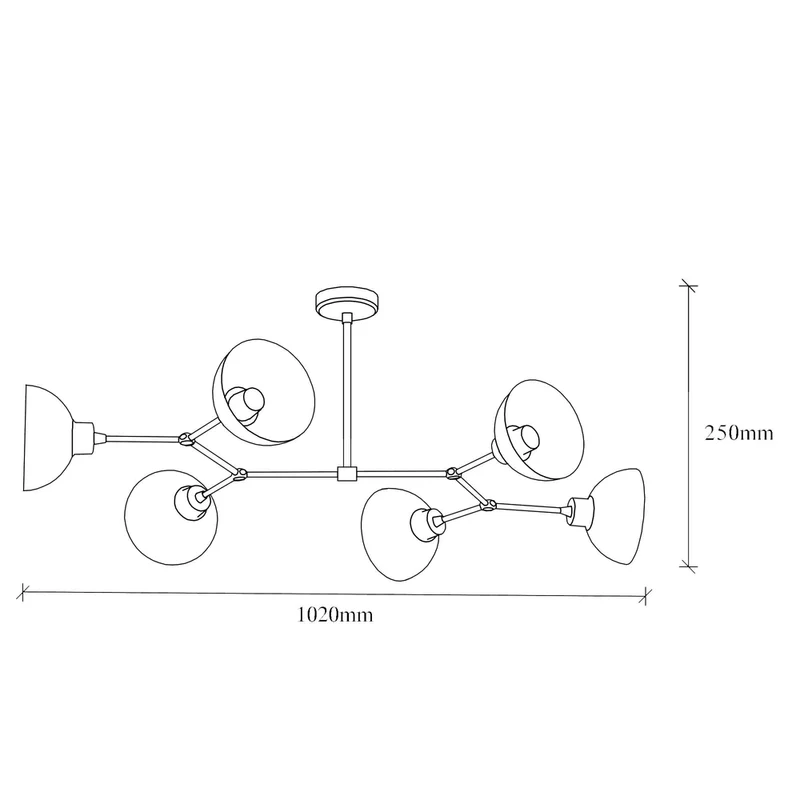 Plafonnier Semi Suspendu