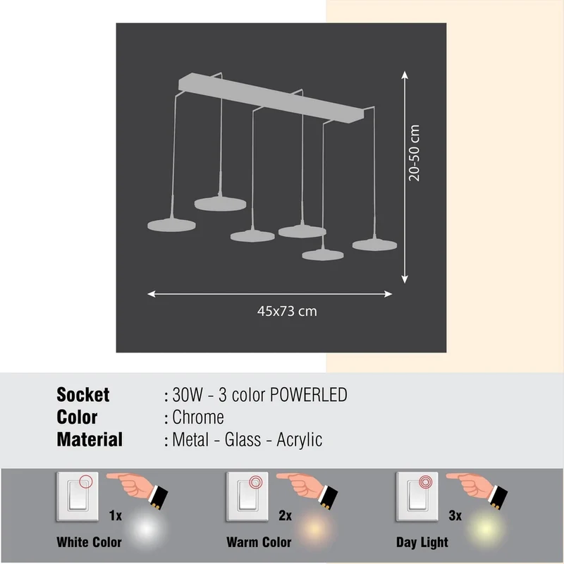 Luminaire Suspension Design Italien