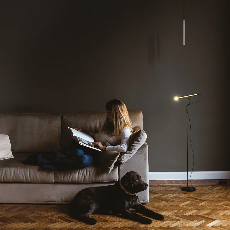 OliveLab Equilibrio Floor Lamp with Servoluce Floor Lamp