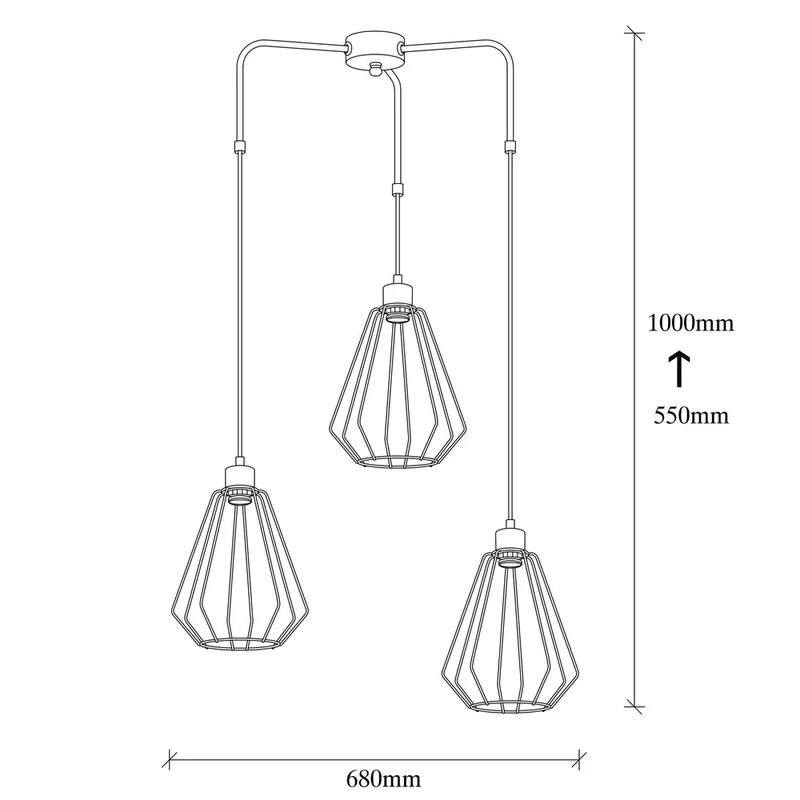 Suspensions Luminaires Noires