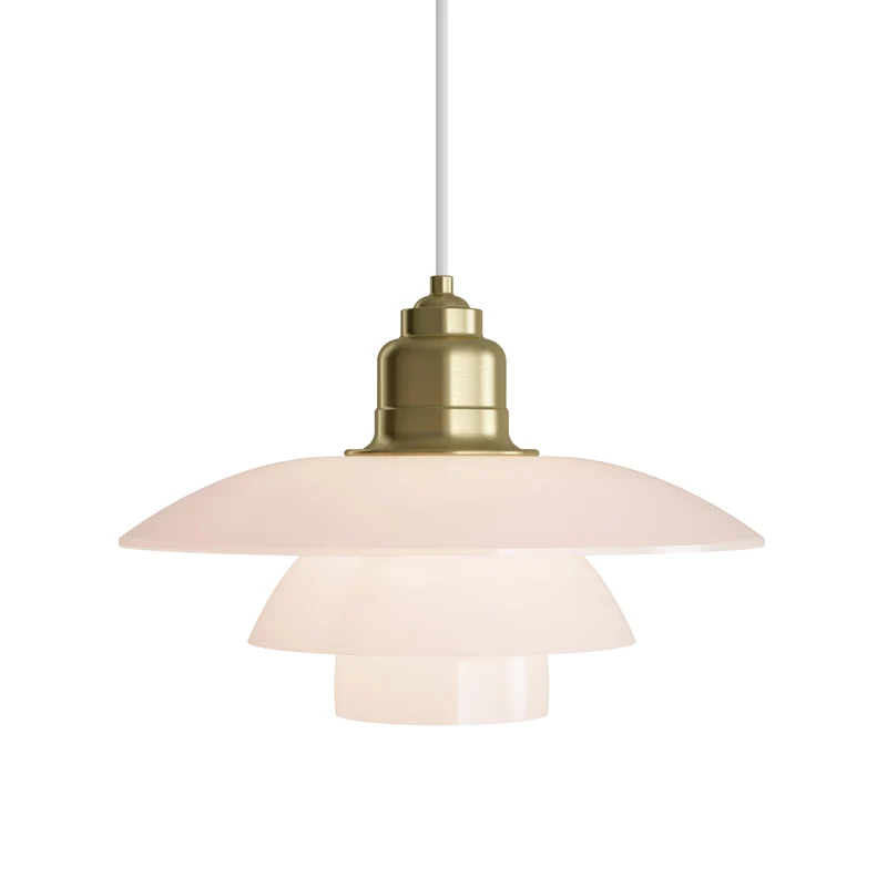 Louis Poulsen PH 3½-3 Pale Rose Brass Pendant