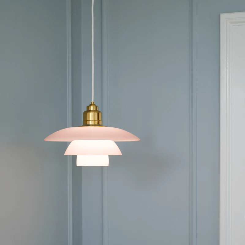 Louis Poulsen PH 3½-3 Pale Rose Brass Pendant