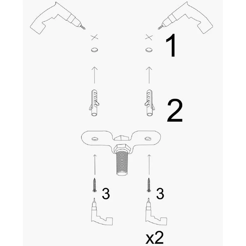 Luminaire Suspension Triple