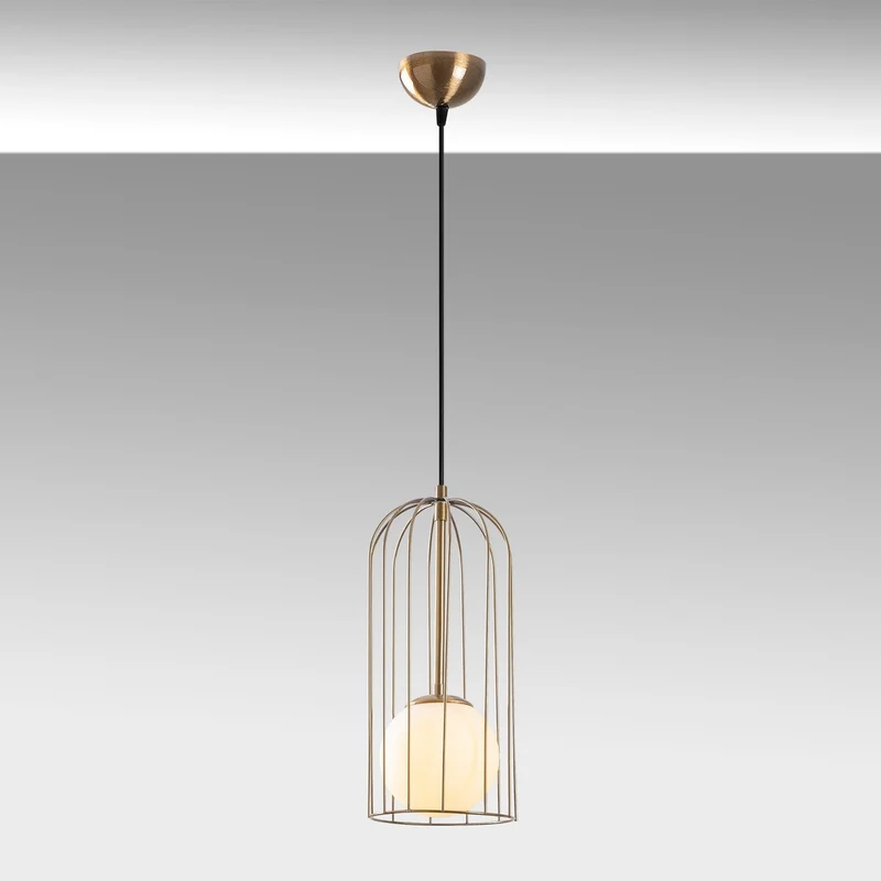 Lampe Suspension Design Or