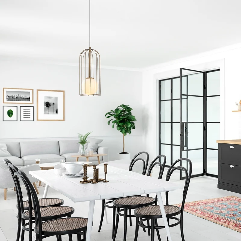 Lampe Suspension Design Or