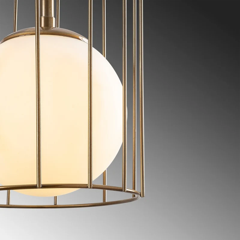 Lampe Suspension Design Or