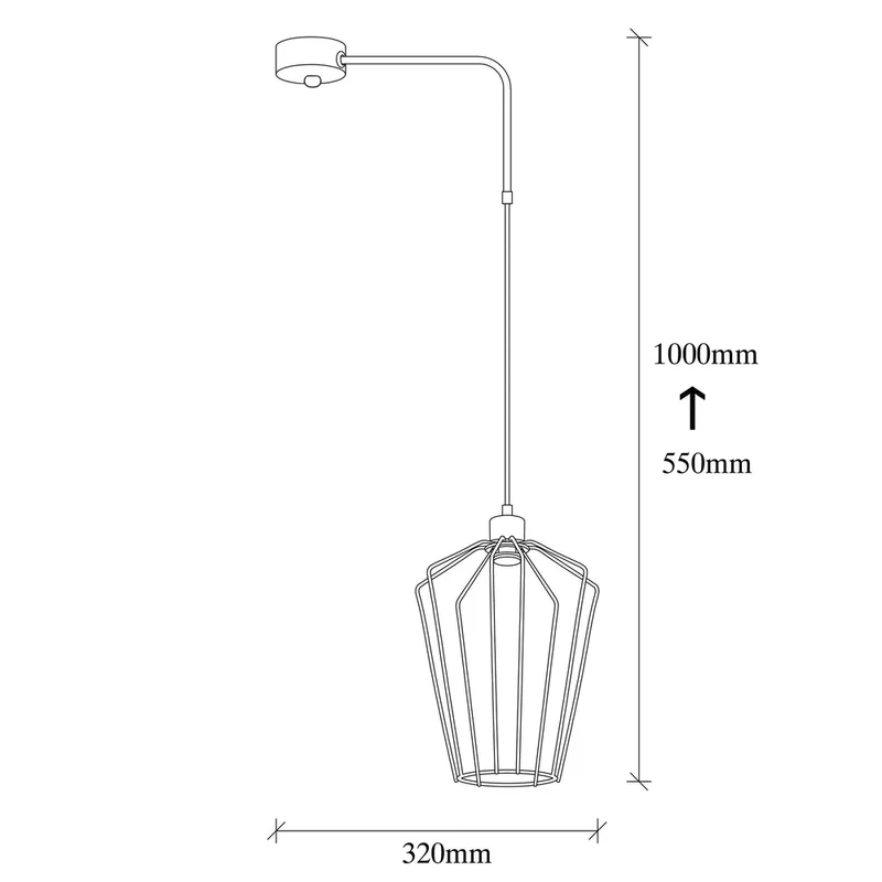 Luminaire Industriel Noir