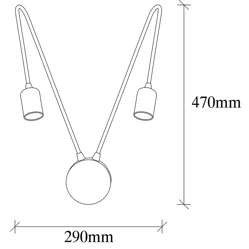 Applique Murale Double Bras