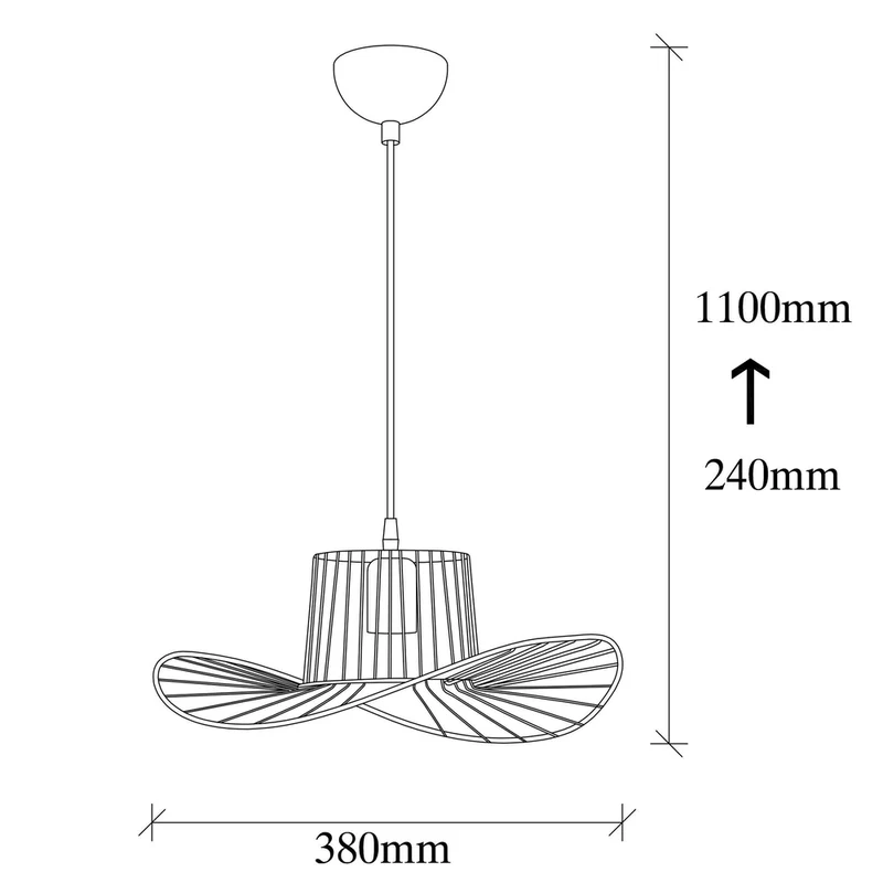 Lustre Forme Chapeau