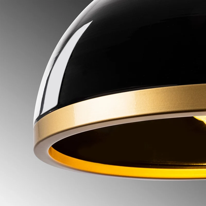 Luminaire Noir Et Doré