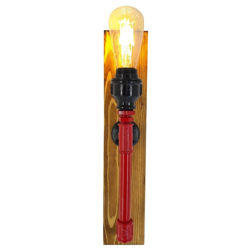 Applique Industrielle Bois