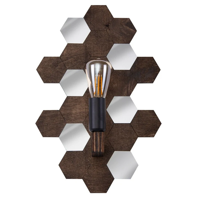 Applique Chevet Bois Noyer