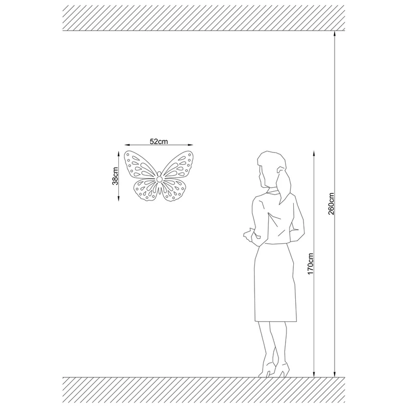 Applique Murale Papillon