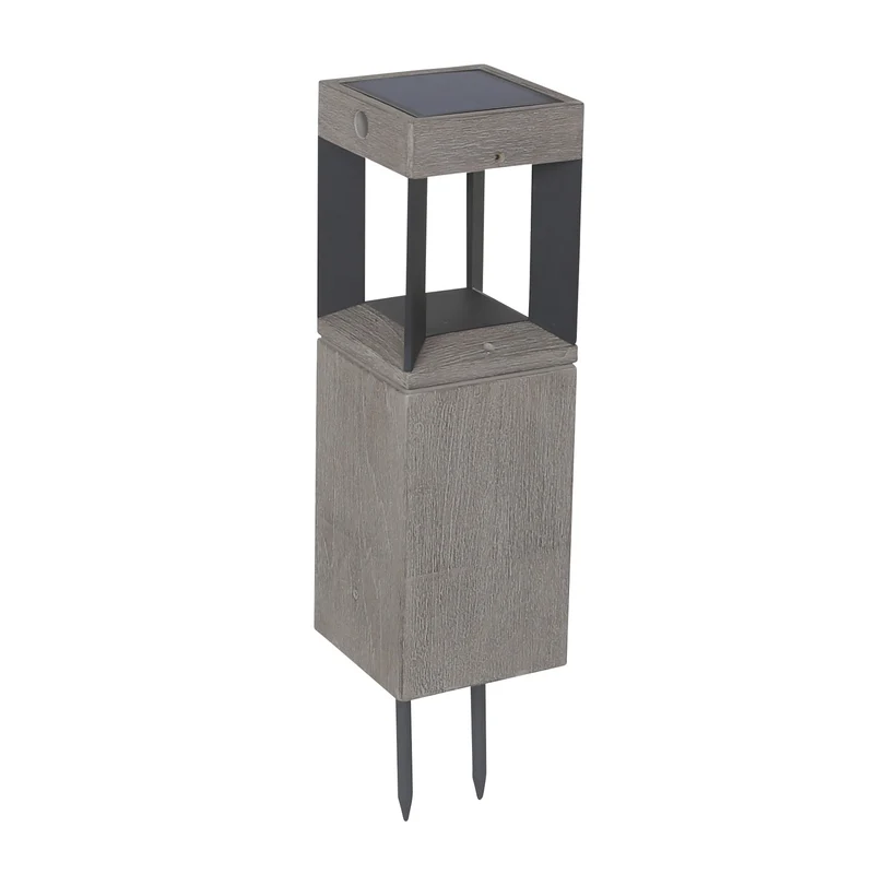 Les Jardins Teckalu Solar Bollard to fix or to pin