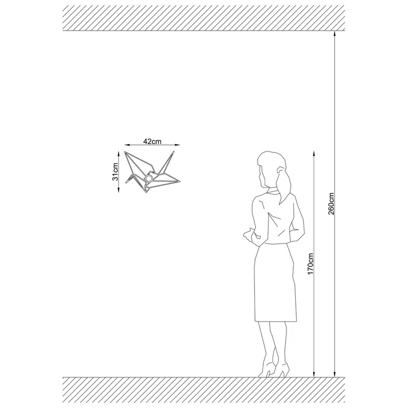 Applique Murale Origami