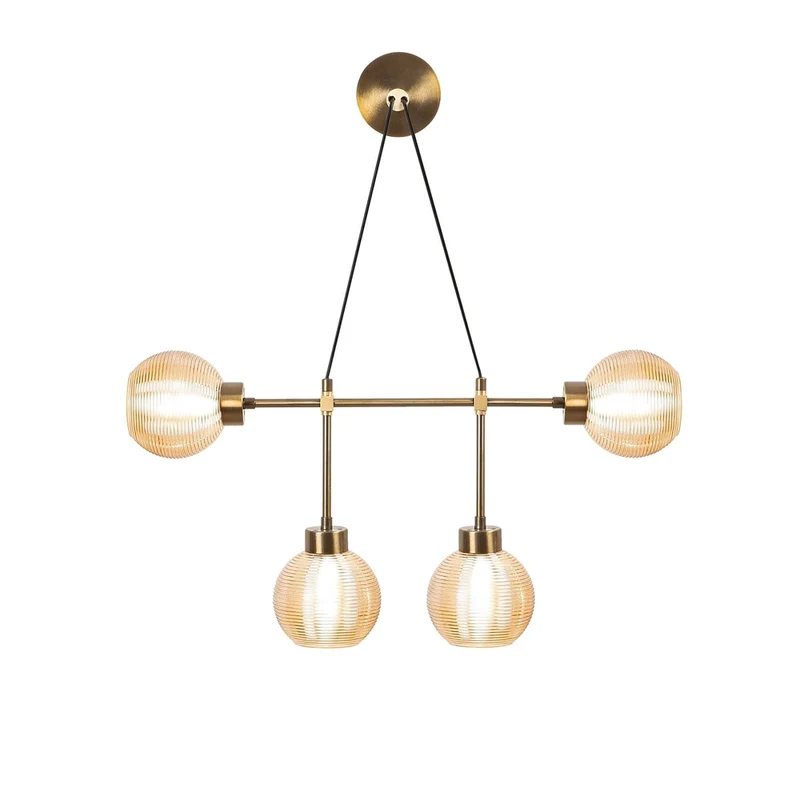 Applique Chandelier Mural Boules en Verre