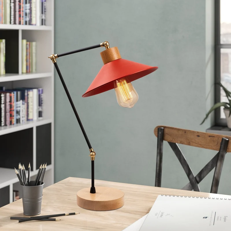 Lampe De Bureau Rouge Design